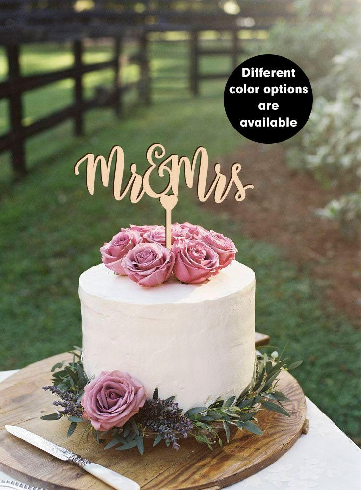 Hochzeit - Mr & Mrs cake topper, Mr and Mrs Wedding Cake Topper, Shower Cake Toppers, Mr and Mrs Cake Topper, gold Cake Topper, Glitter, Silver CT-030