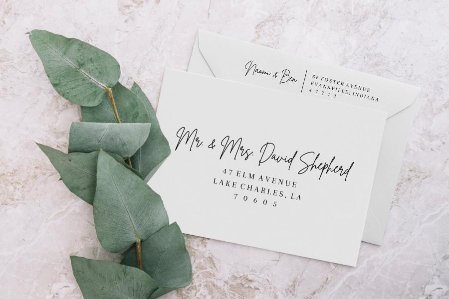 Hochzeit - Printable Envelope Address Template // Editable Wedding Address Labels // Instant Download // Wedding DIY // Envelope Template