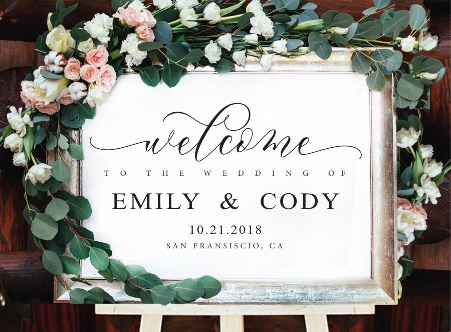 Wedding Sign Template, Wedding Sign Printable, Wedding