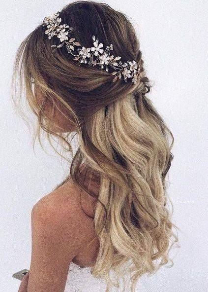 زفاف - Bridal hair piece Bridal hair vine Gold Bridal headpiece Bridal headband Wedding headband Wedding hair piece Gold hair vine