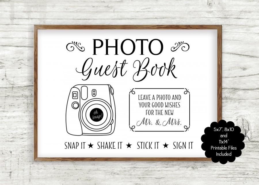 INSTANT DOWNLOAD Printable Photo Guest Book 2925574 Weddbook