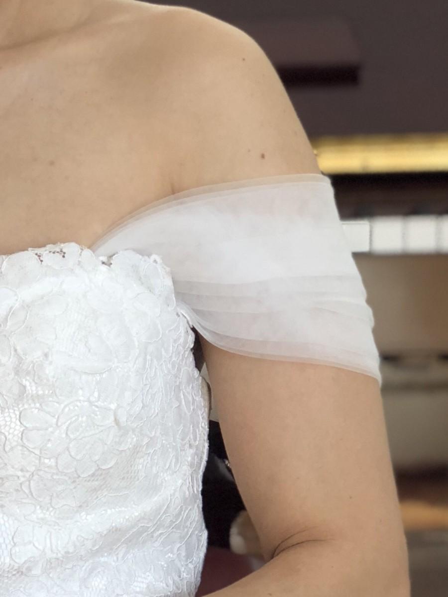 Свадьба - Detachable Bridal Straps off shoulders Detachable Wedding Dress Straps , Detachable Wedding Dress  Straps Removable Bridal Sleeves