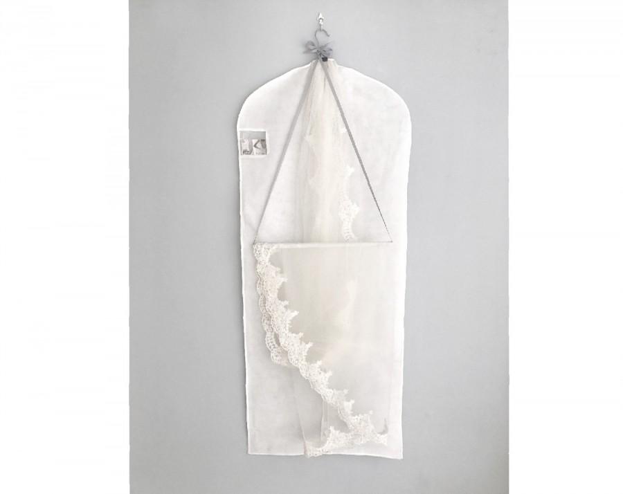 زفاف - Veil hanging hook and storage bag
