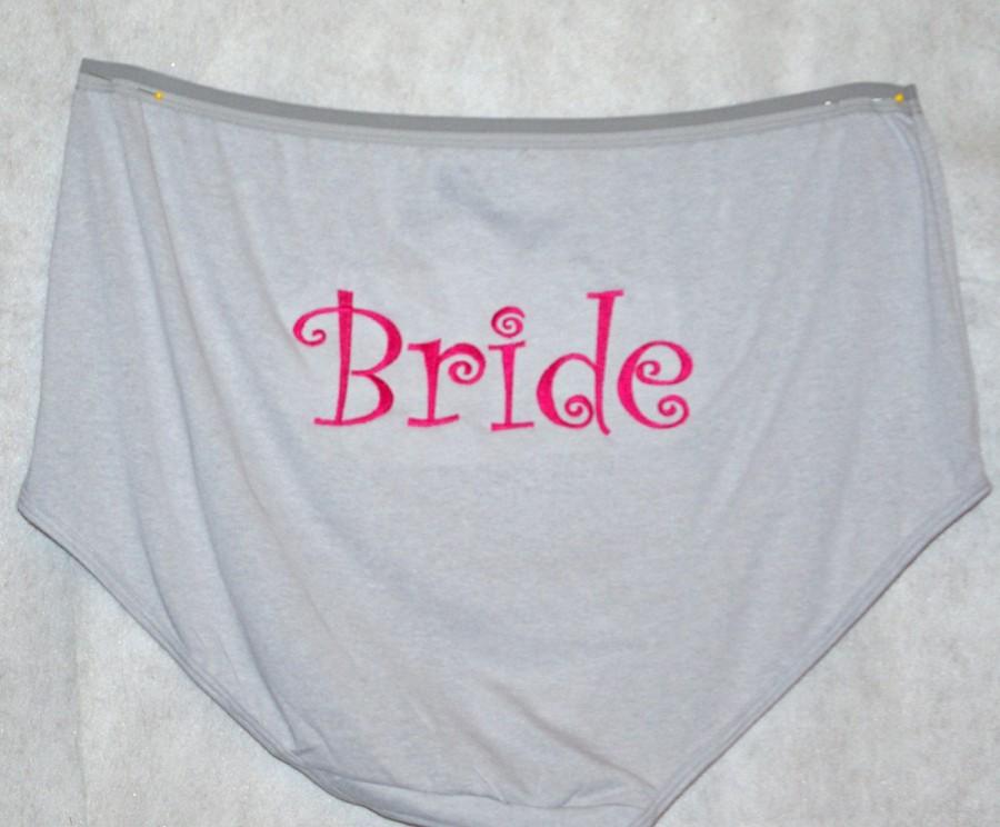 Hochzeit - Bride Granny Panties, Extra Large Size, Funny Gag Gift, Wedding Shower Bridal Gift, No Shipping Charge, Ready to Ship TODAY,  AGFT 053
