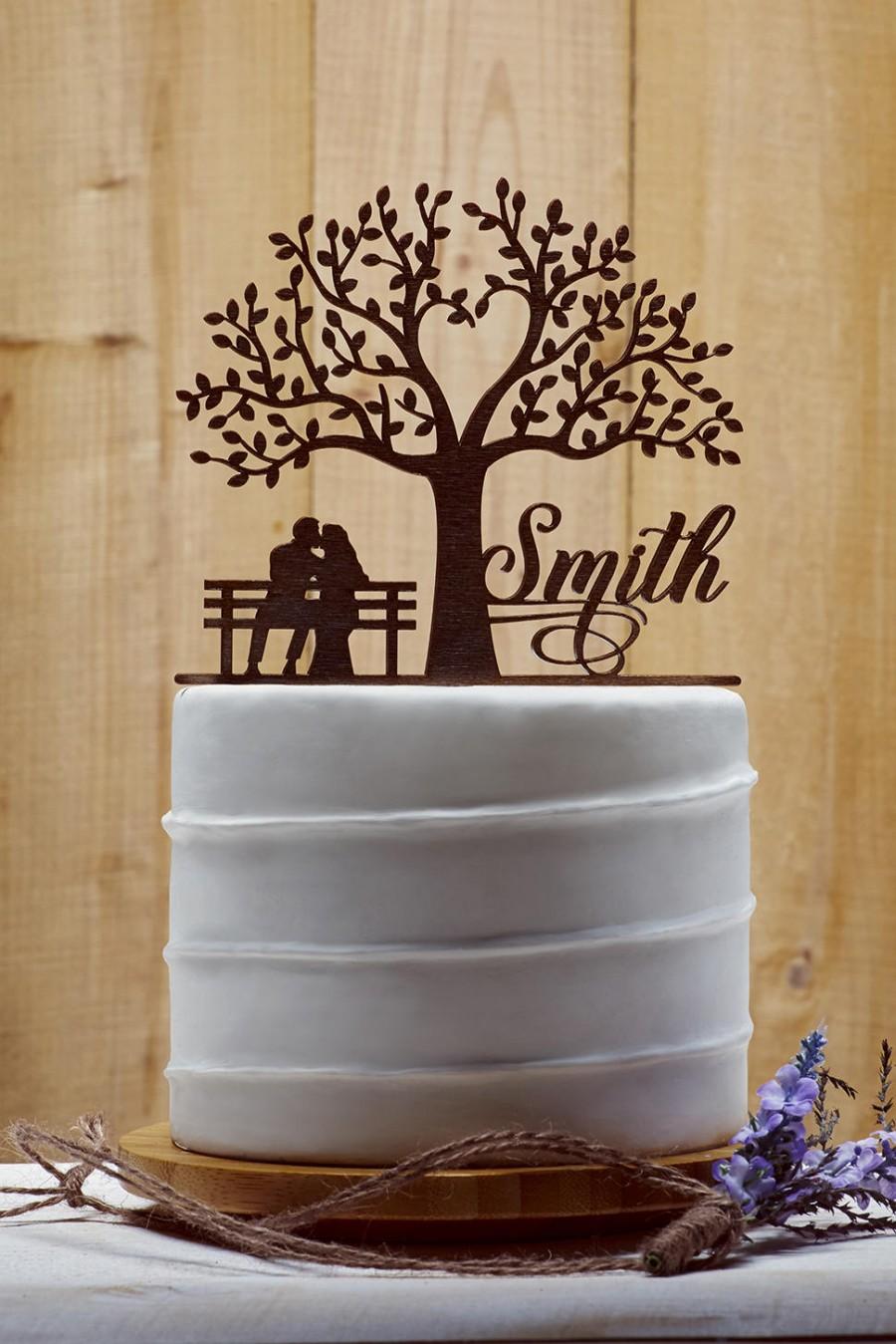 Mariage - Last Name Cake Topper Customized Wedding Cake Topper, Personalized Cake Topper for Wedding, Custom Personalized Wedding Cake Topper - 04