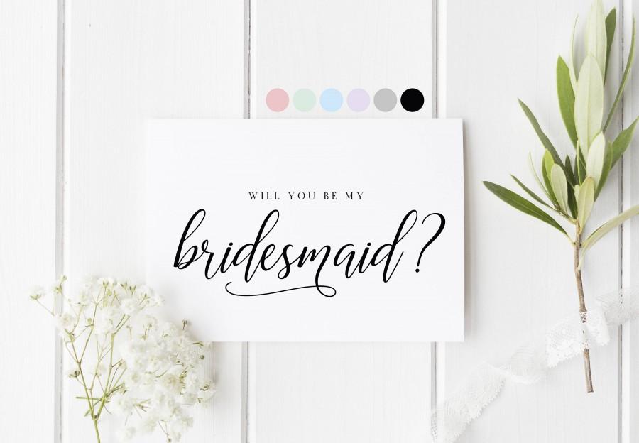 Свадьба - Will You Be My Bridesmaid, Card For Bridesmaid, Bridesmaid Proposal Card, Bridesmaid Request Card, Be My Bridesmaid, Wedding Card Bridesmaid