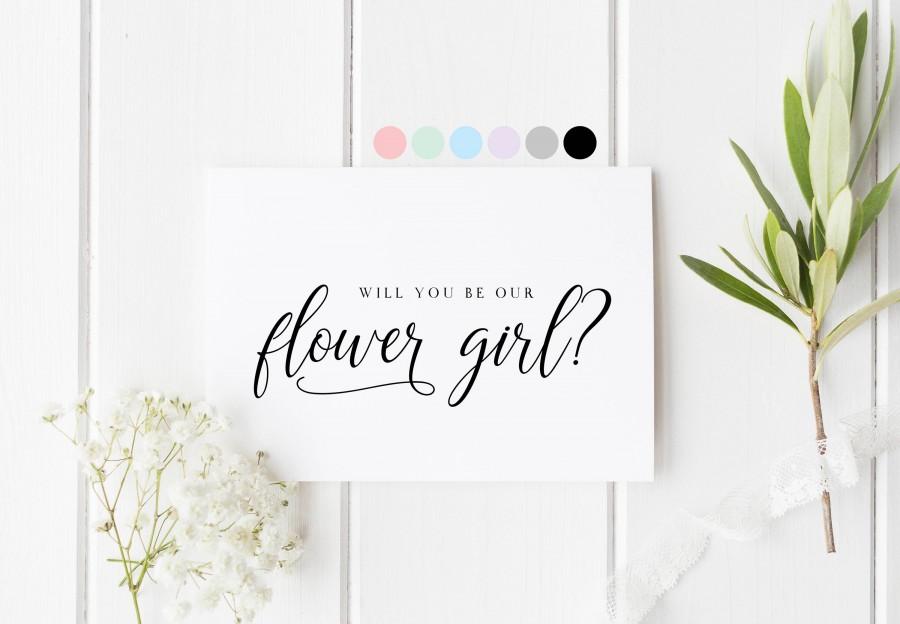 زفاف - Will You Be Our Flower Girl, Card For Flower Girl, Flower Girl Proposal Card, Flower Girl Request Card, Be My Flower Girl, Flower Girl Card