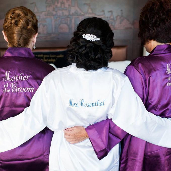 Mariage - Personalized Satin Robes // Bridesmaid Gift
