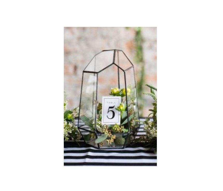 Glass Geometric Terrarium/ Wedding Table Decor/ Succulent Planter/Air Plants 