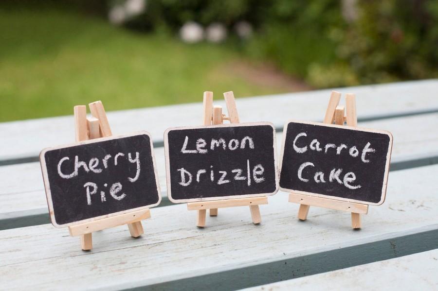 Wedding - Pack of 3 Mini Chalkboards on Easels