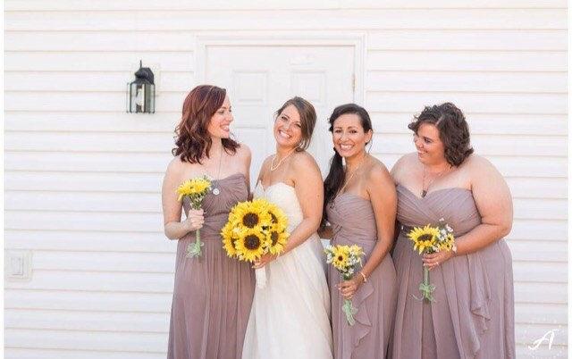 Свадьба - Wedding bouquet set, bride bouquet, sunflower wedding bouquet, wedding, bridesmaid bouquet, bridesmaid, bride, bridal bouquet, yellow, set