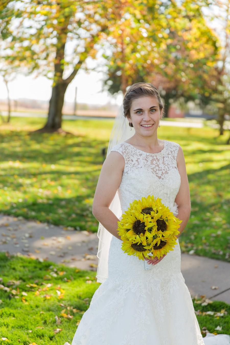 Mariage - Sunflower bridal bouquet! Wedding bouquet, bride bouquet, bouquet for wedding, sunflower, keepsake bouquet, sunflowers