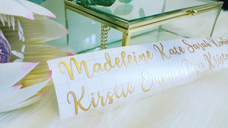 Hochzeit - Custom Name on Glass 