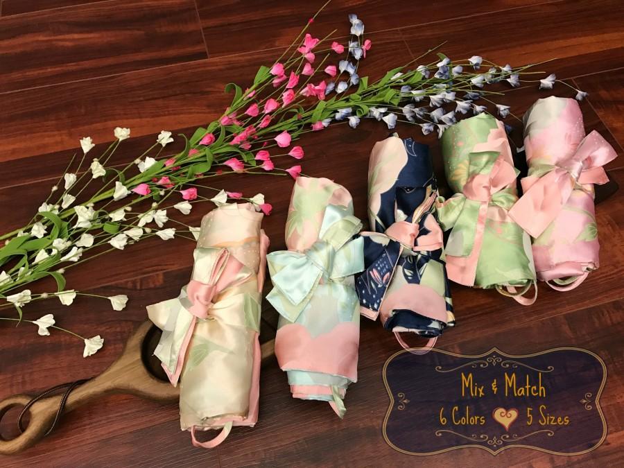 Wedding - Bridesmaid robes, Bridesmaid Gifts, Flower Girl Robes, Plus Size Robes,create your unique combo set, MIX&MATCH,wedding morning robes,kids PJ