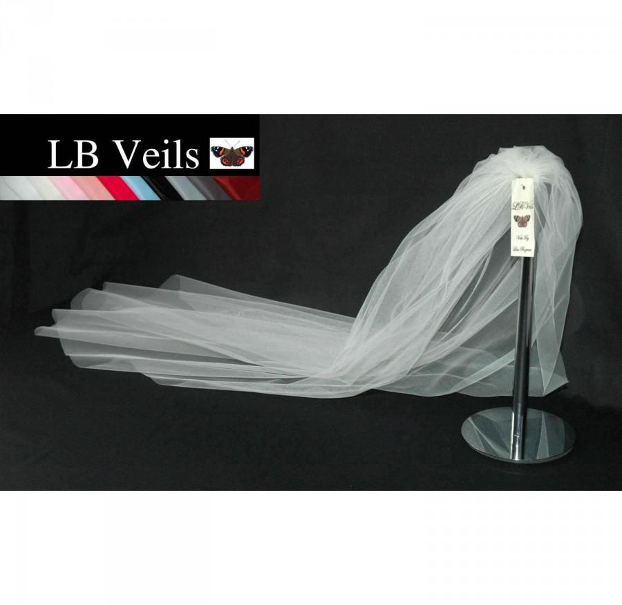 Hochzeit - Wedding Veil, 1 Single Tier, Ivory Veil, Plain Veil, Short Veil, Elbow Length, Chapel Veil, Cathedral Veil, Shoulder Veil, LB Veils LBV162