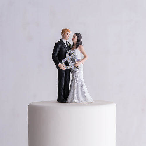 Свадьба - Personalized Wedding Cake Topper - Wedding Couple - Modern Wedding Cake Topper - Weddings - Cake Topper - Modern Bride and Groom Cake Topper