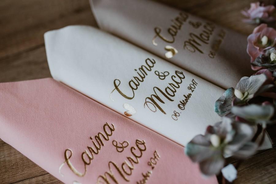 Wedding - Personalized napkins, DINNER, Servietten mit Namen, Bedruckte Servietten, Hochzeit, Personalized Napkins, Wedding napkins