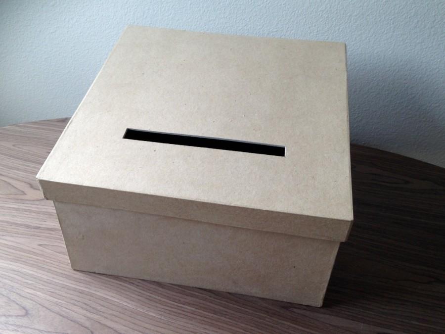 زفاف - DIY card box, rustic card box , wedding card box