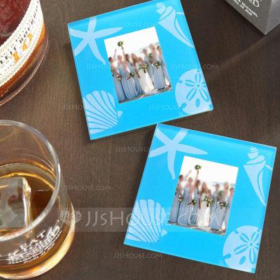 Wedding - Beter Gifts®Photo Glass Coaster (Set of 2) Wedding Gifts