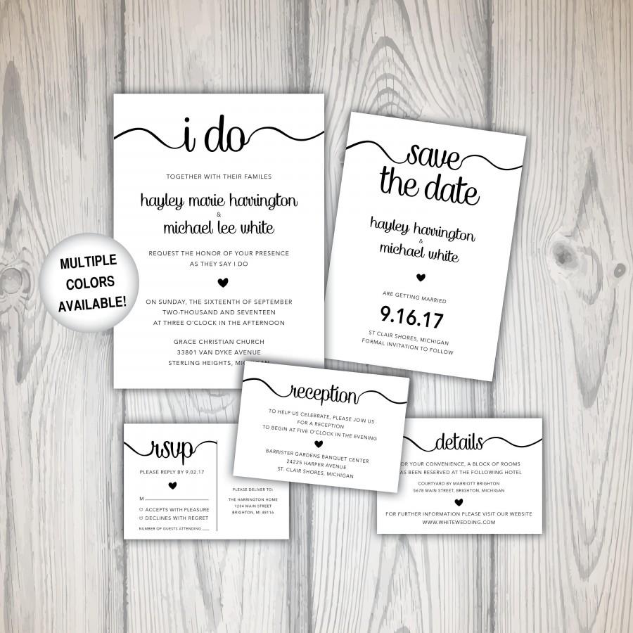 Свадьба - Printable Wedding Invitations 