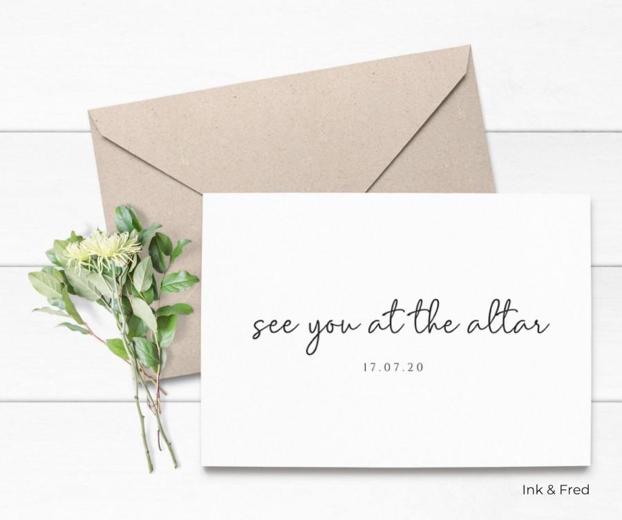 Свадьба - See You At The Altar Card, Wedding Day Card, Card For Groom, Card for Bride, To My Husband, To My Wife, To My Fiancé, Personalised Wedding