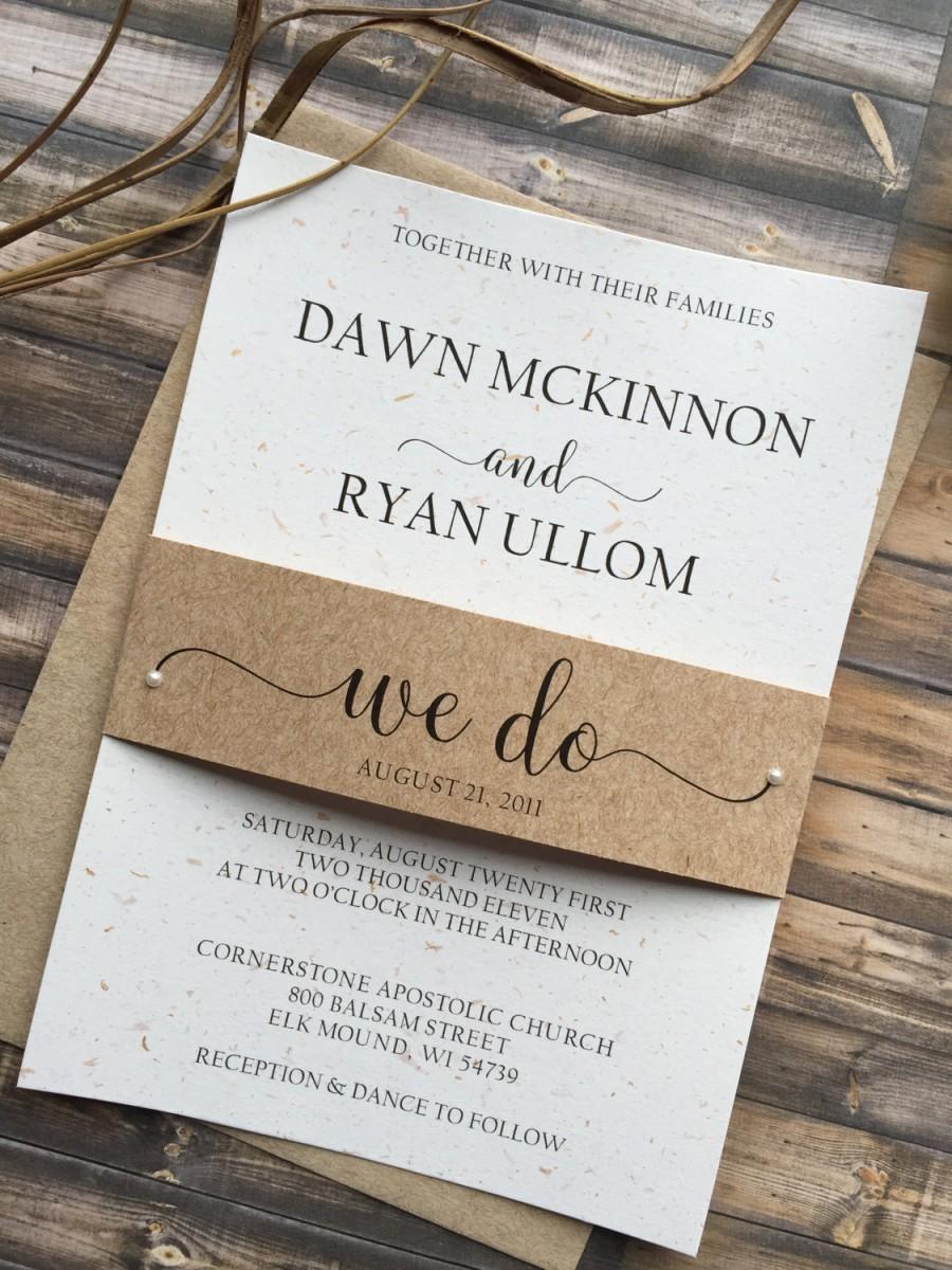 Wedding - Rustic Wedding Invitation, Whimsical Wedding Invitation, Shabby Chic Wedding Invitation, Barn Wedding Invitation, Country Wedding