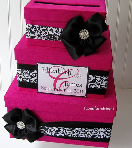Wedding - Wedding Card Box Wedding Card Gift Card Holder - Custom Made to your colors and tastes