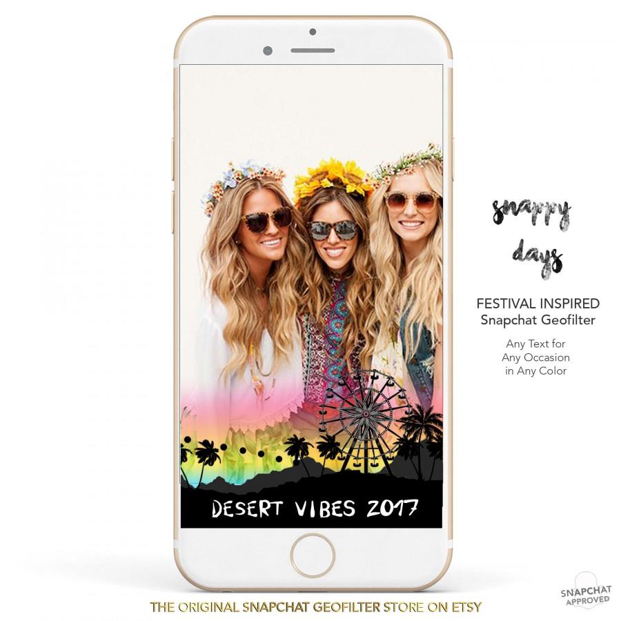 Hochzeit - SNAPCHAT GeoFilter Festival Inspired for any Event 