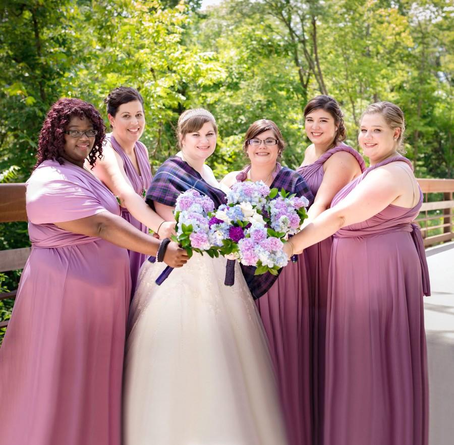 Mariage - TDY Plus Size Maxi Bridesmaid  infinity dress / Multiway Dress / Long Ball Gown Convertible Wrap dress (Plus size)