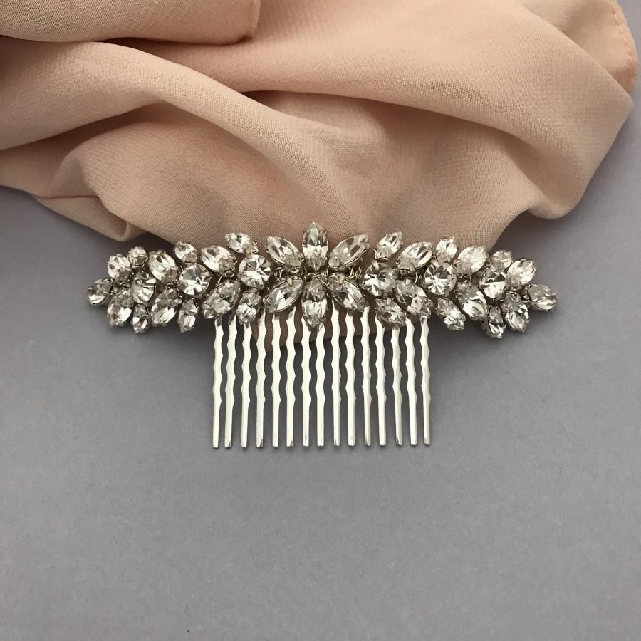 زفاف - Bridal Hair Comb, Crystal Hair Comb, Silver Hair Comb, Gold Hair Comb, Crystal Headpiece, Bridal Headpiece 