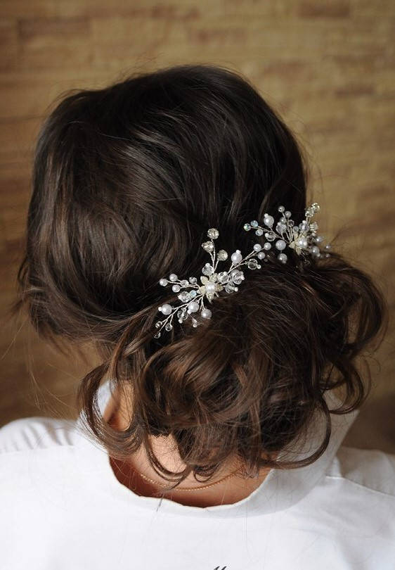 Mariage - crystal Swarowski hair pins, Crystal Hair pins,Wedding Hair Accessories,Bridal Hair Pins,Bridal Hair Accessories,Hair vine,crystal hair vine