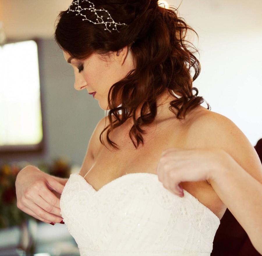 Mariage - Pearl Vine Wedding Headband,Bridal Pearl Hair Vine,Wedding Pearl Hair Wreath,Bridal Pearl Headband,Wedding Halo, Bohemian Bridal Headband