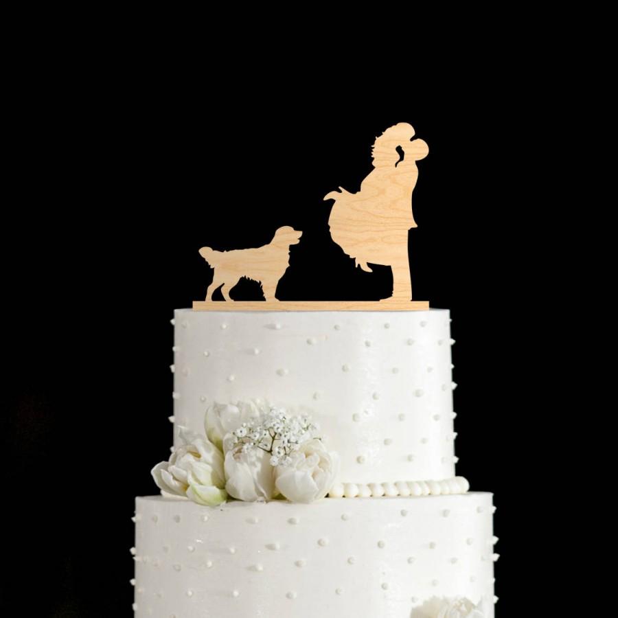 Mariage - Golden Retriever,Golden Retriever cake topper,golden retriever wedding,labrador retriever,dog cake topper,wedding cake topper,648