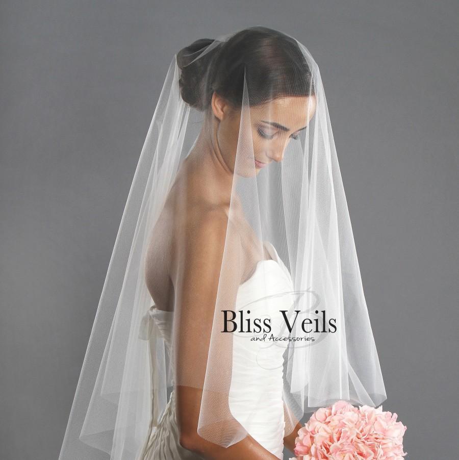 Wedding - 2 Layer Soft Cathedral Veil - Available in 9 Lengths and 10 Colors!  Fast Shipping!