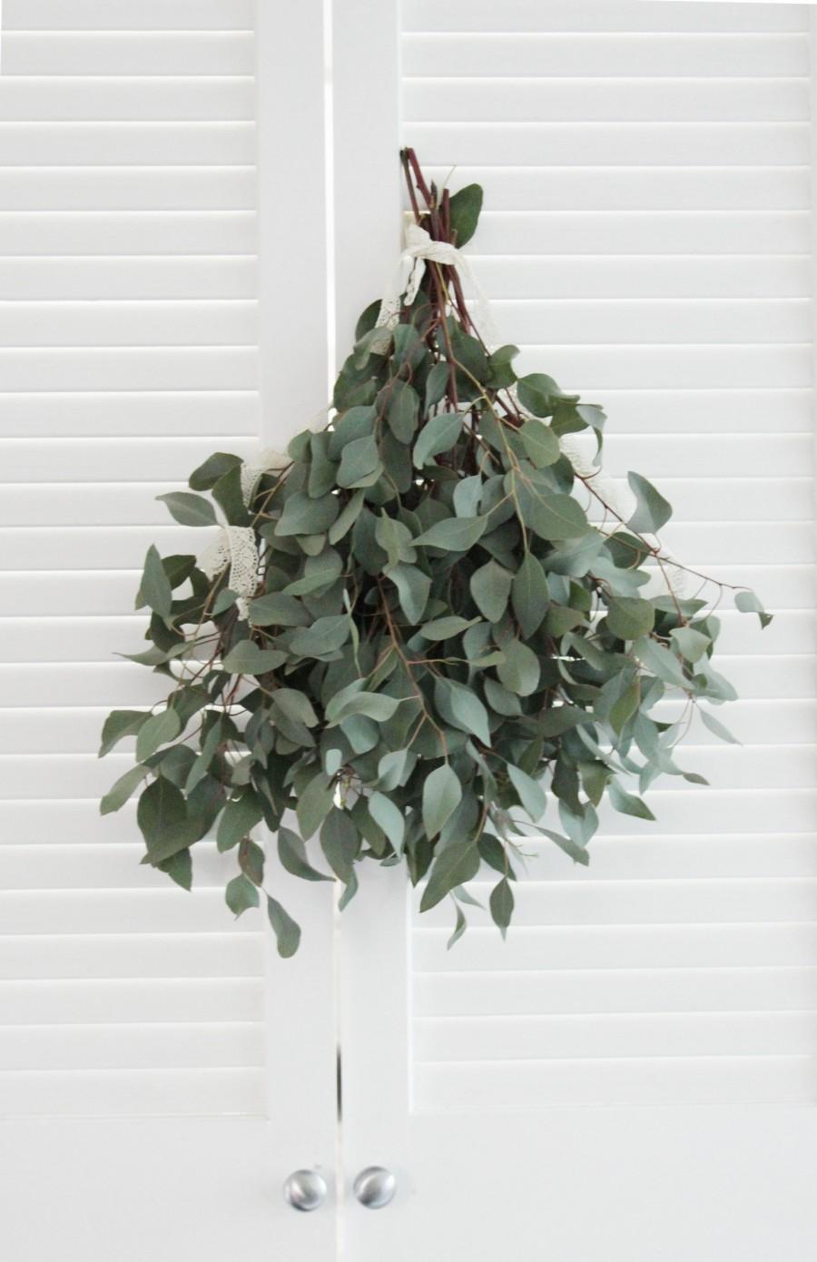 Wedding - Fresh Silver Dollar Eucalyptus Bunch- 5-7 stem (free shipping) - DIY Wedding  