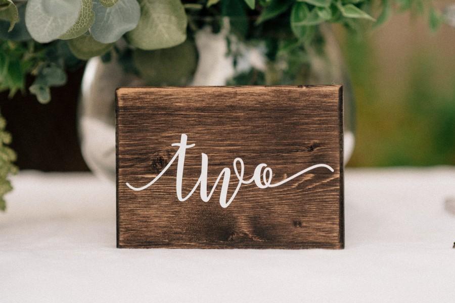 Wedding - Table Numbers - Wedding Table Numbers - Rustic Table Decor - Wooden Table Numbers - Wedding Reception Decor