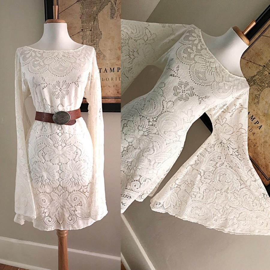 Свадьба - Cream Lace Wedding Dress 