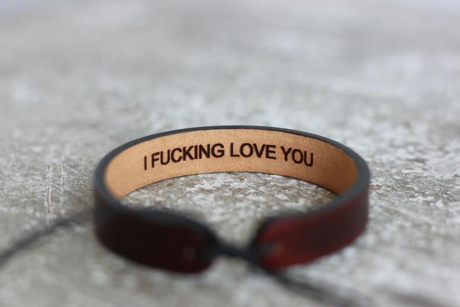 زفاف - Men's leather bracelet-hidden message bracelet-Personalized leather bracelet custom leather bracelet- anniversary gift- gift for men- custom