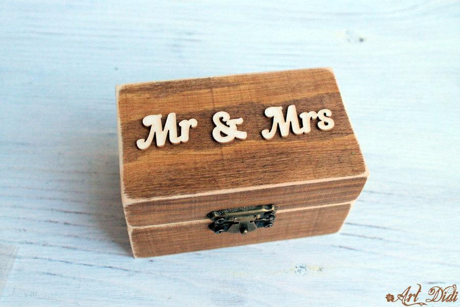 Wedding - wedding ring box, ring bearer box, jewelry box, wooden jewelry box, ring box, mr and mrs ring box,personalized box,  ring box wedding