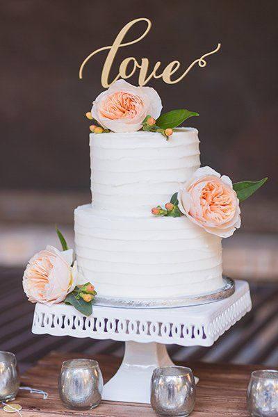 Свадьба - Gold Cake Topper Love .Wedding Gold Cake Topper -Please Send your phone number in the "NOTE to the seller"