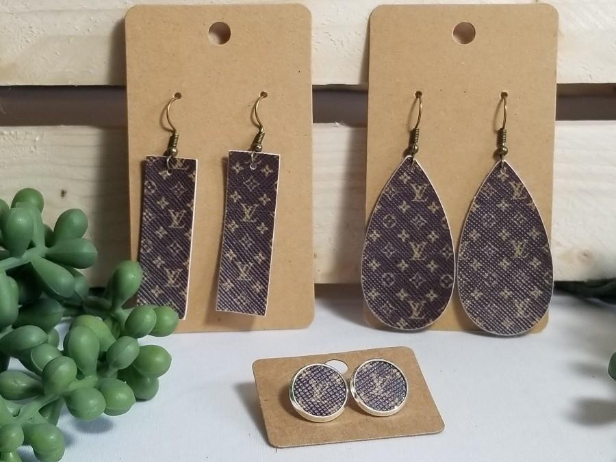 Mariage - Designer Inspired Earrings, Faux Leather