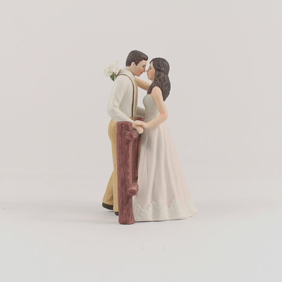 Свадьба - Custom Wedding Cake Topper - Personalized Wedding Cake Topper - Rustic Wedding Cake Topper - Vintage Cake Topper - Blush Pink Wedding Dress