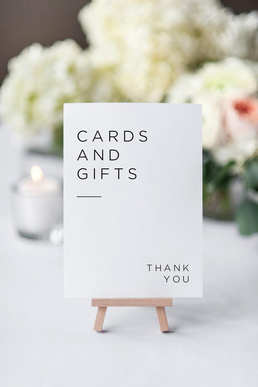 Wedding - Printable Cards and Gifts Sign 