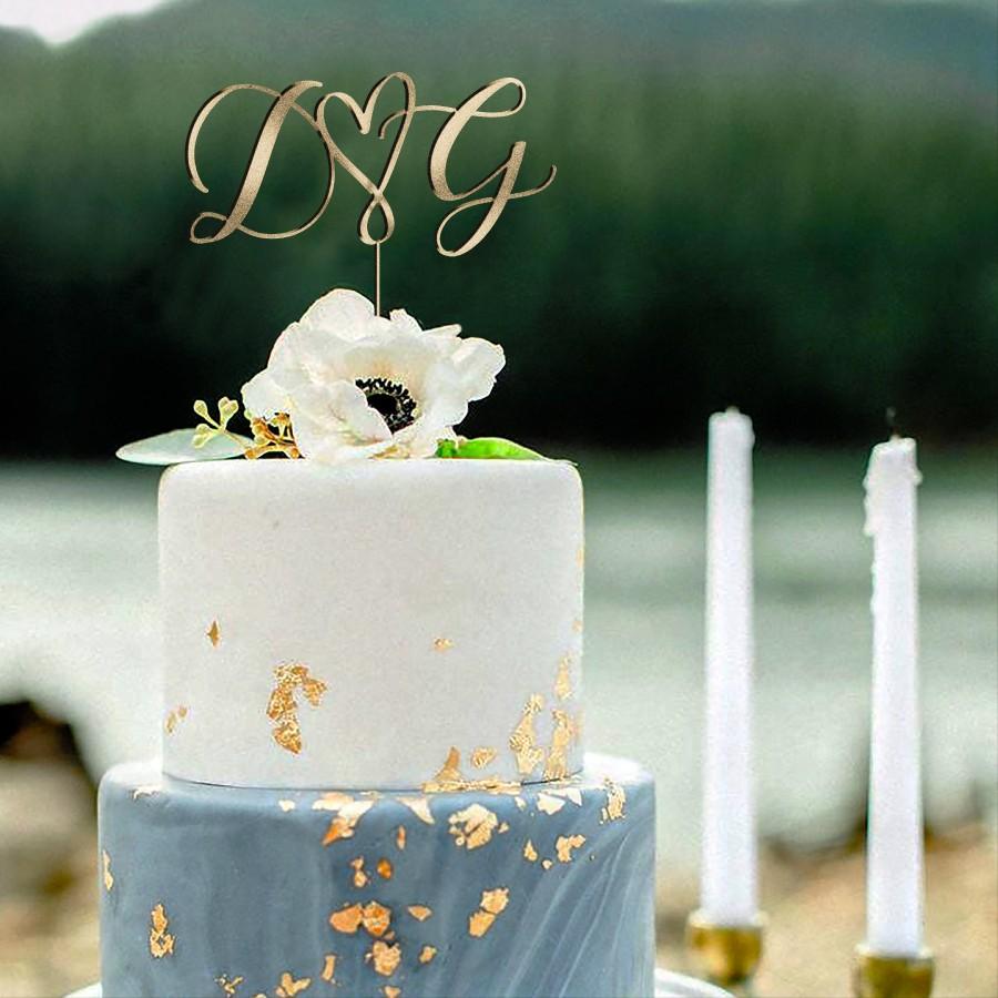 زفاف - Initials Wedding Cake Topper by Rawkrft - Customize Your Own - Designed and Made in Los Angeles - Ready to ship in 1-2 Business Days