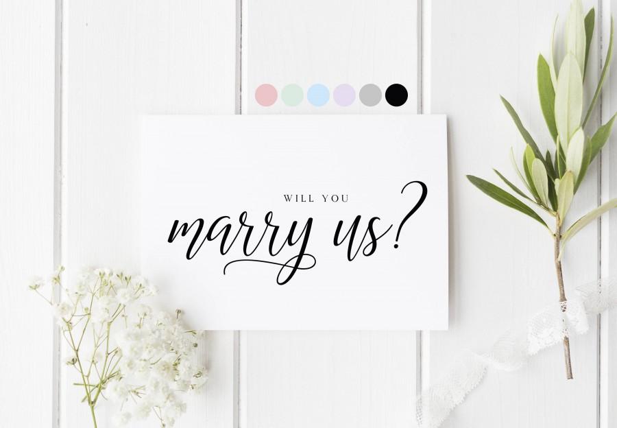 Wedding - Will You Marry Us Card, Will You Be Our Officiant, Officiant Wedding Card, Card To Priest, Will You Be Our Officiant, Will You Marry Us?