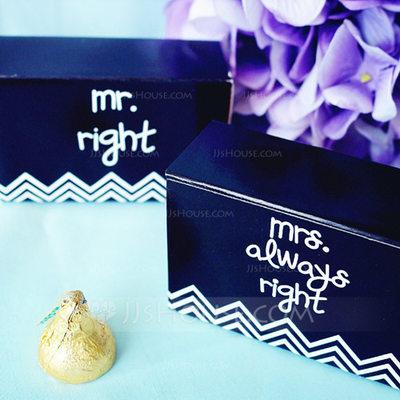 Свадьба - #beterwedding "Mr. & Mrs." Wedding Favor Box DIY Party Decoration