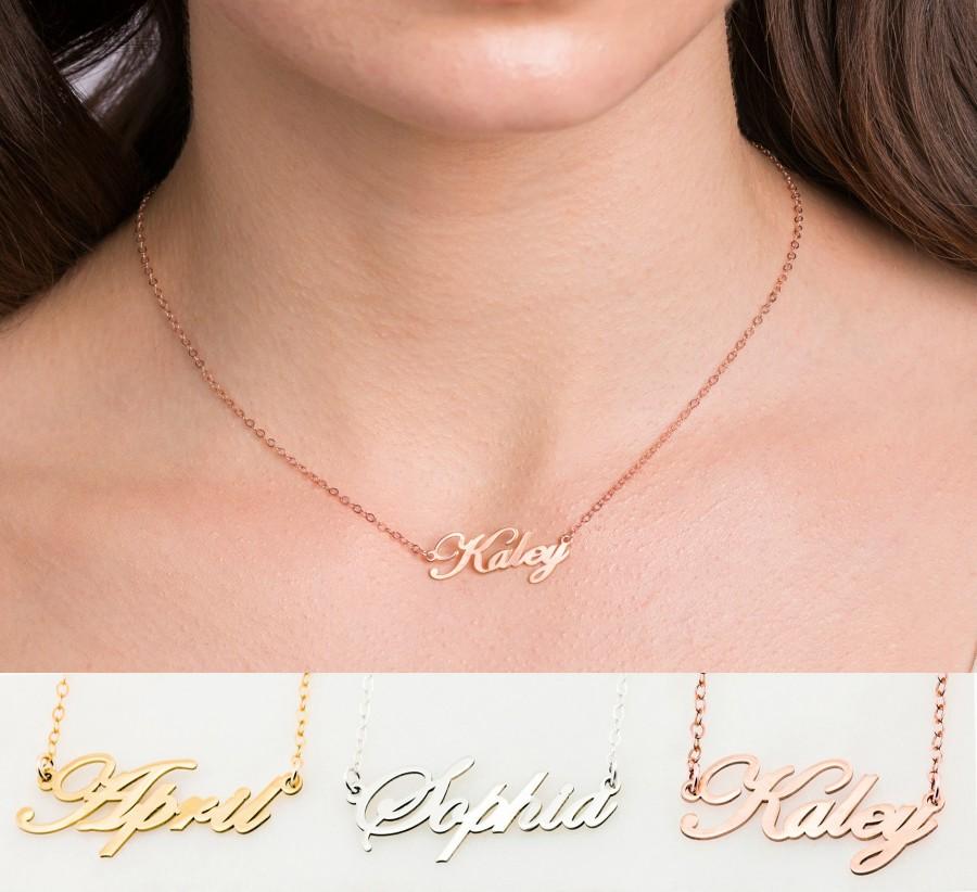 زفاف - Name Necklace • Personalized Name Necklace • Dainty Custom Name Necklace • Children Necklace • Bridesmaids Gifts • New Mom Gift •