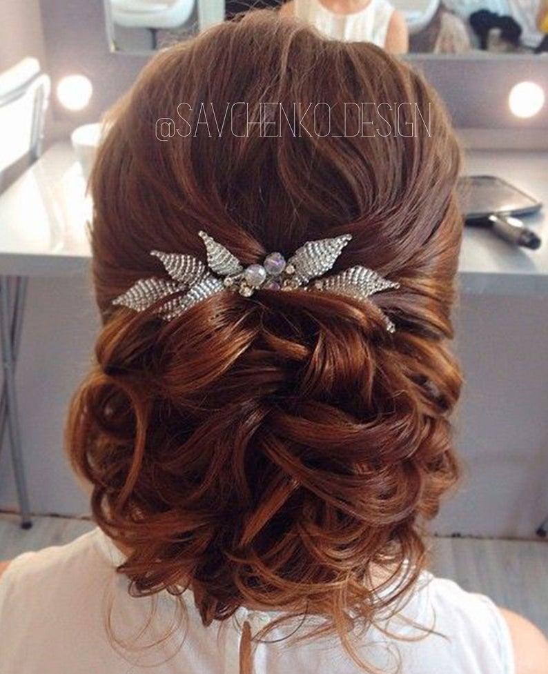 Wedding - Wedding hair comb, bridal hair accessories,boho hair vine,bridesmaid jewelry hair piece,mother of the bride hair pieces for wedding headband