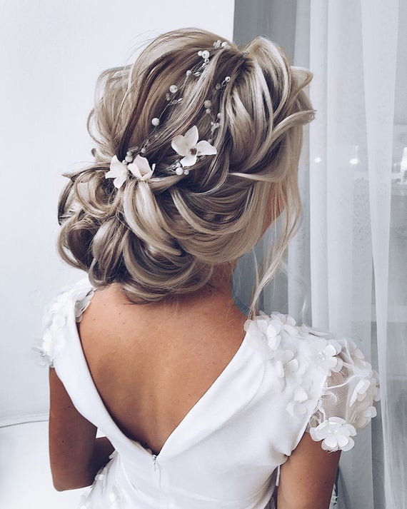 Hochzeit - Flower hair pieces for wedding