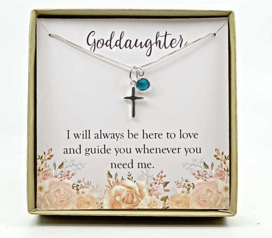 Свадьба - Goddaughter gift, Goddaughter necklace, Confirmation gift, First holy communion gift, Christmas Gift, Goddaughter birthday gift, Sterling